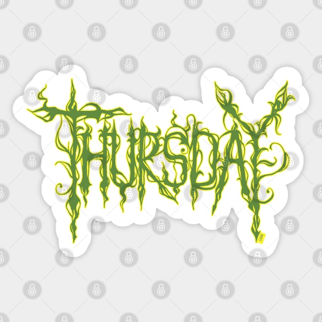 Thursday Sticker by RizanDoonster